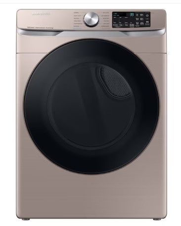 Photo 1 of Samsung 7.5-cu ft Stackable Steam Cycle Smart Electric Dryer (Champagne)