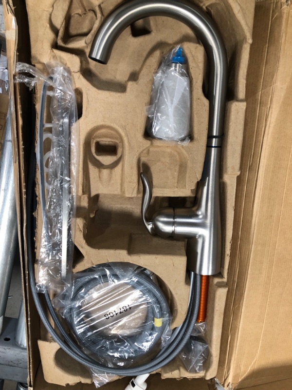 Photo 1 of *MINOR DAMAGE MISSING PARTS* Moen Arbor Spot Resist Stainless One-Handle Pulldown Kitchen Faucet with Sprayer and a Reflex Docking System, Kitchen Sink Faucet Featuring Power Boost for a Faster Clean, 7594SRS Spot Resist Stainless Standard Kitchen Faucet