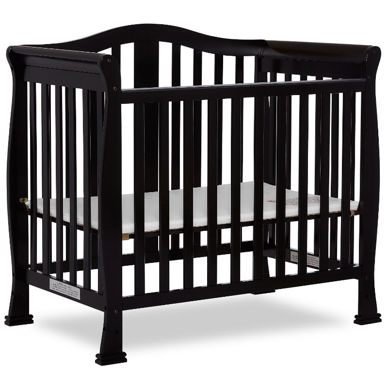 Photo 1 of Dream on Me Naples 4-in-1 Convertible Mini Crib Black
