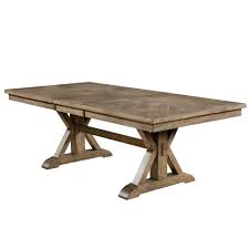 Photo 1 of *TABLE TOP ONLY** Furniture of America Dice Rustic Oak 90-inch Expandable Dining Table
