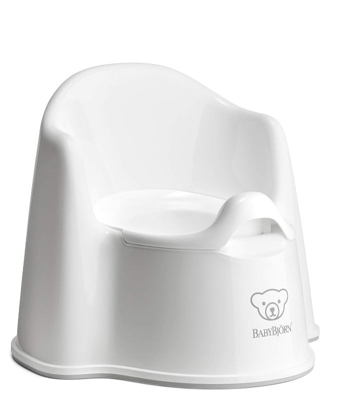 Photo 1 of BabyBjörn Potty Chair, White/Grey