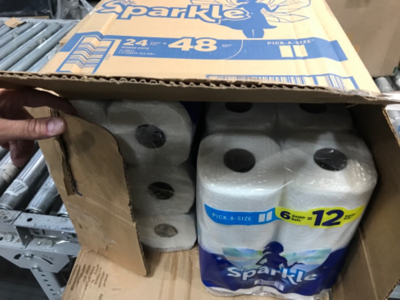 Photo 2 of 4-Sparkle® Pick-A-Size® Paper Towels, 6 Double Rolls = 12 Regular Rolls