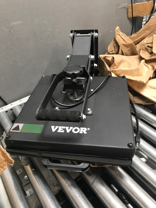 Photo 3 of VEVOR Heat Press, 15x15 Power Heat Press Machine, Fast Heating, High Pressure Heat Press Machine for T-Shirt, Digital Industrial Sublimation Printer for Heat Transfer Vinyl, Easy to Use, Black 15x15 Black