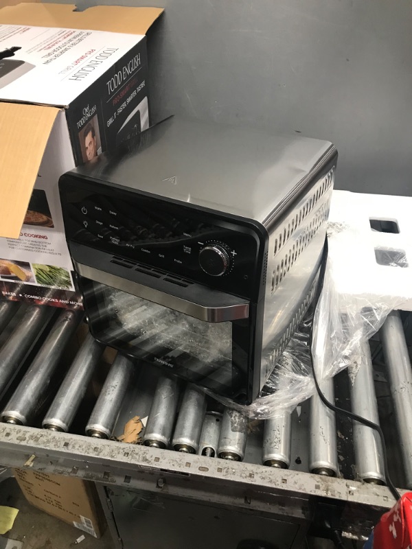 Photo 2 of NuWave TODD ENGLISH Pro-Smart Grill, Plug-In Grill & Air Fryer, 550°F Preheat, TRUE Char & Flavor of Premium Outdoor Grill Indoors, Temp from 50°-500°F, Integrated Thermometer for Perfect Results