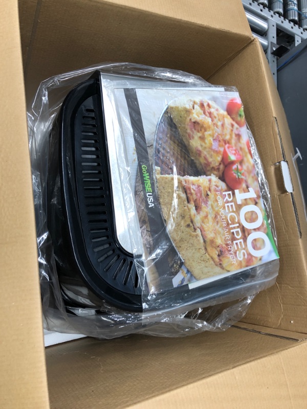 Photo 1 of 7 qt. Black/Stainless Steel Air Fryer and Dehydrator Max XL