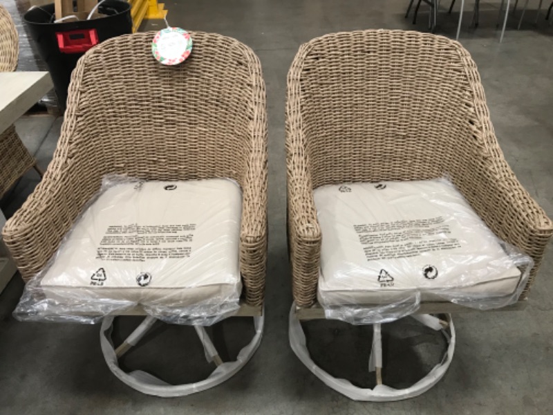 Photo 1 of Complete Set / Does Not Come Assembled **** Dining Patio table with 6 Chairs  77.95x39.96 in x 29.53in / 198cm x 101,5 cm x 75 cm 