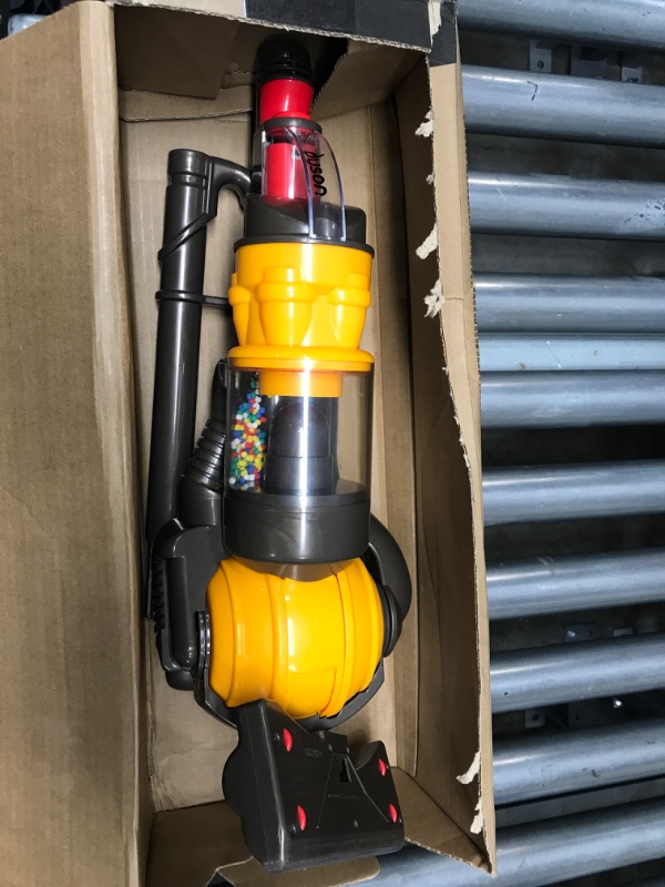 Photo 2 of Casdon Dyson Ball | Miniature Dyson Ball Replica For Children Aged 3+ | Features Working Suction To Add Excitement To Playtime Grey/Yellow