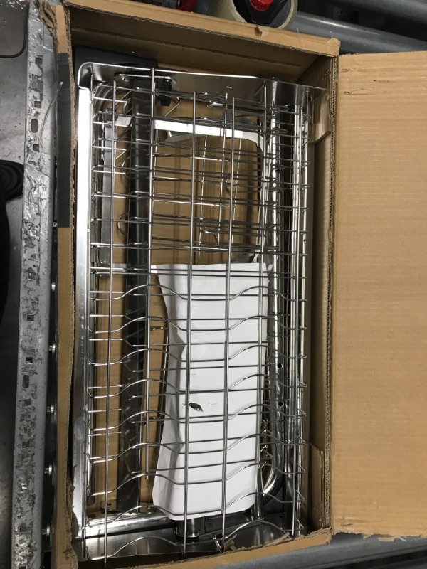 Photo 2 of **SEE NOTES**
VNKZI Over Sink Dish Drying Rack, 2 Tier Full Stainless Steel Storage Adjustable Length (25.98''~36.61'') Kitchen Rack, Silver