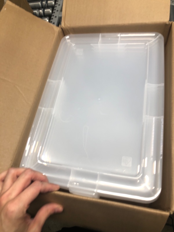 Photo 1 of 4 Pack of Clear Storage Boxes