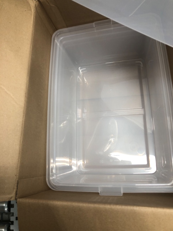 Photo 2 of 4 Pack of Clear Storage Boxes