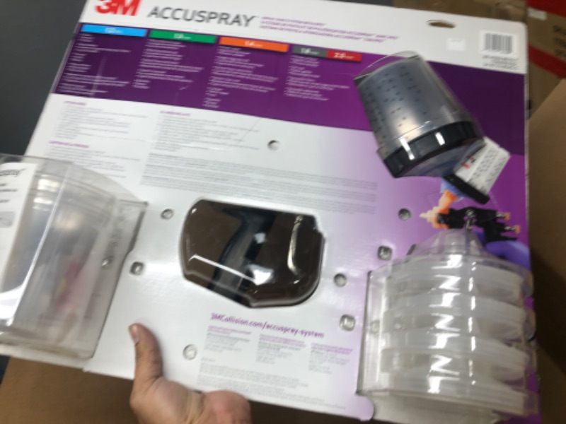 Photo 1 of 3M  16580 Accuspray Paint Spray Gun System with Original PPS, Standard, 22 Ounces, 4 Nozzles 3M 16580 Accuspray Spray Gun System