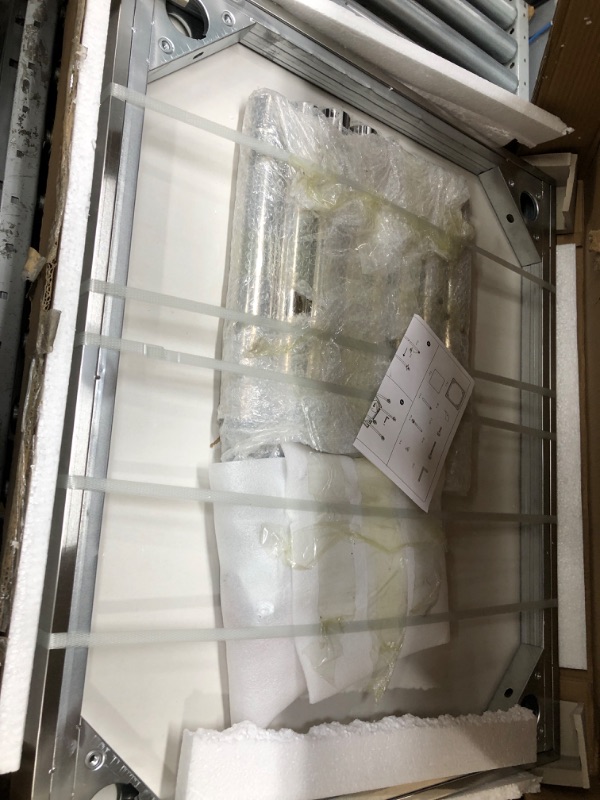 Photo 1 of VEVOR Stainless Steel Prep Table, 30 x 30 x 36 Inch, 800lbs Load Capacity Heavy Duty Metal Worktable with Adjustable Undershelf & Feet, Commercial Workstation for Kitchen Garage Restaurant Backyard 30*30*36In