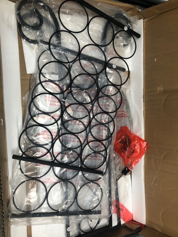 Photo 1 of VECELO Metal Wine Rack Console Table, Freestanding Floor Bottles Organizer & Display Shelf with Faux Marble Finish Top, for Bar Kitchen Dining Living Room, Small Spaces, Holds 15, Black 15-Bottles