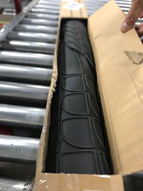 Photo 2 of FH Group F16403BLACK ClimaProof™ for all weather protection Universal Fit Black Cargo Mats fits most Cars, SUVs, and Trucks (Semi Custom Trimmable Vinyl, 55” x 32)