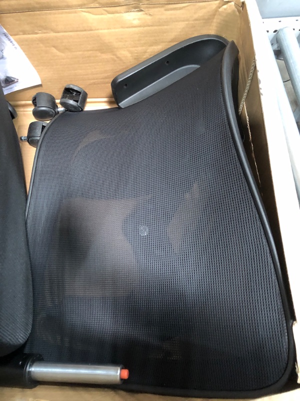 Photo 3 of USED** FelixKing Office Chair, Ergonomic Desk Chair Breathable Mesh Chair with Adjustable High Back Lumbar Support Flip-up Armrests, Rolling Swivel Comfy Task Computer Chair for Home Office (Dark Gary) 918-W Dark Gray