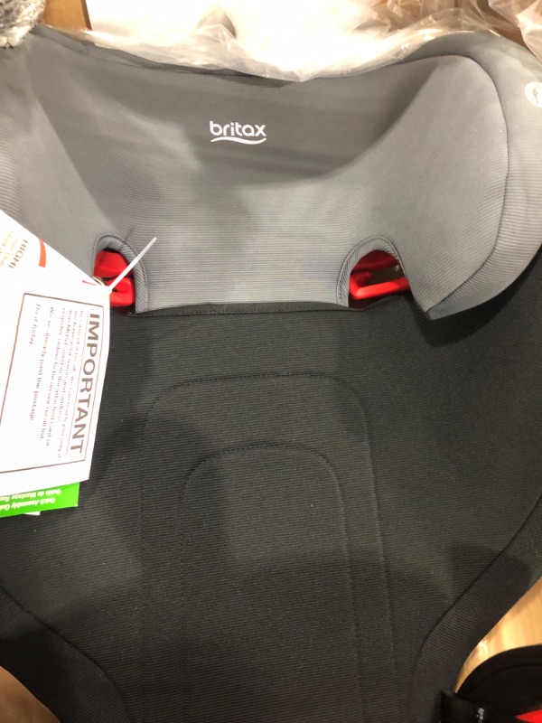 Photo 2 of Britax Highpoint Backless Belt-Positioning Booster Seat, SafeWash Black Ombre