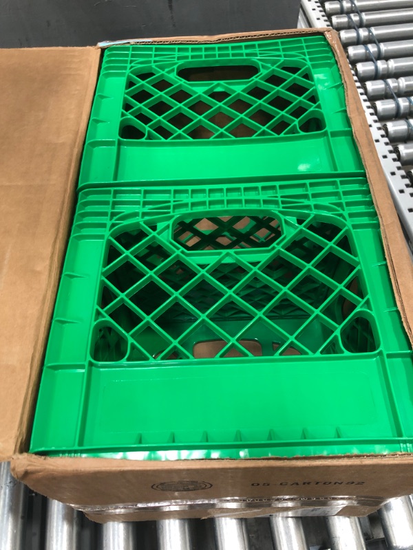 Photo 2 of 16QT MILKCRATE GREEN 2 PACK