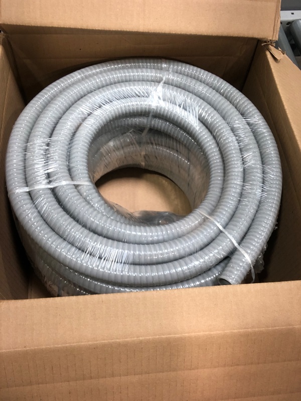 Photo 2 of 1inch 25ft Electrical Conduit Kit,with 5 Straight and 3 Angle Fittings Included,Flexible Non Metallic Liquid Tight Electrical Conduit(1" Dia, 25 Feet) 1IN,25FT