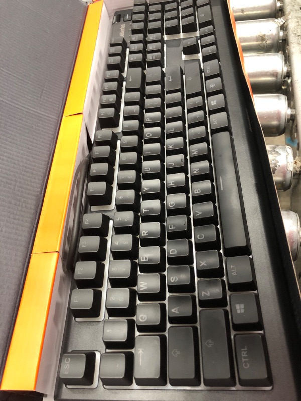 Photo 2 of SteelSeries Apex 3 RGB Gaming Keyboard – 10-Zone RGB Illumination – IP32 Water Resistant – Premium Magnetic Wrist Rest (Whisper Quiet Gaming Switch)