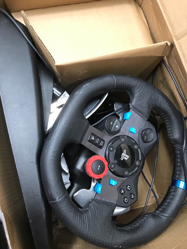 Photo 2 of Logitech G Dual-Motor Feedback Driving Force G29 Gaming Racing Wheel with Responsive Pedals + Logitech G Astro A30 LIGHTSPEED Wireless Gaming Headset Wheel 