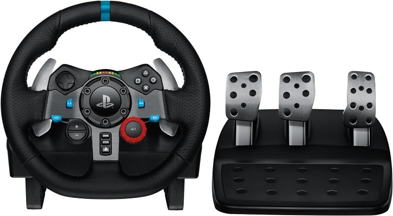 Photo 1 of Logitech G Dual-Motor Feedback Driving Force G29 Gaming Racing Wheel with Responsive Pedals + Logitech G Astro A30 LIGHTSPEED Wireless Gaming Headset Wheel 