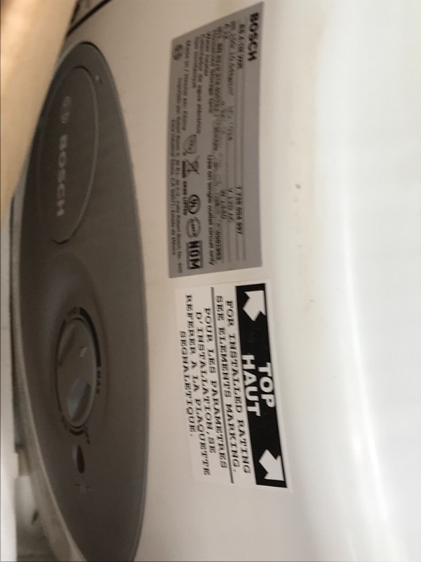 Photo 3 of Bosch Electric Mini-Tank Water Heater Tronic 3000 T 4-Gallon (ES4) - Eliminate Time for Hot Water - Shelf, Wall or Floor Mounted 4 Gallon