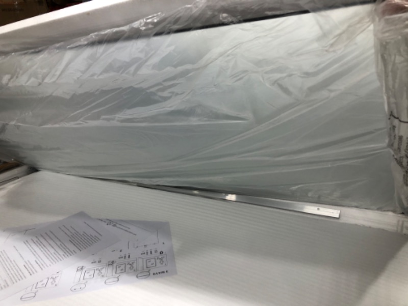 Photo 1 of Home Gym Mirror, Large Full Body Mirror for Yoga, Fitness, 48''x24''x2PCS, Glass Frameless Mirror for Wall Mounted, Wall Mirror for Home Gym, Garage, Bedroom, Bathroom (White - 48'' x 24'' - 2PCS) Mirror Tiles White-48'' x 24'' x2PCS