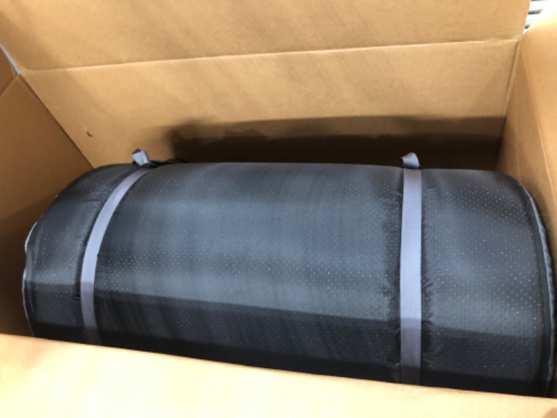 Photo 2 of *USED*HomeMate CertiPUR-US Memory Foam Camping Mattress Pad Portable Roll Up Mattress for Adults Sleeping Mat Cot Mattress Pad Car Tent Floor Mattress Removable Waterproof Cover Travel Bag Guest Bed Grey Single / 75“*30”*3“