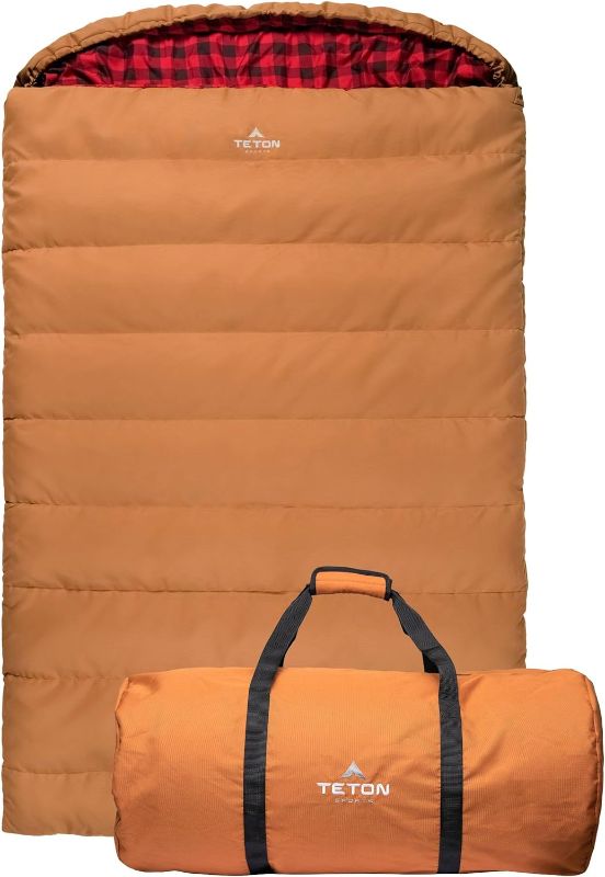 Photo 1 of 
TETON Sports Mammoth Queen Size Sleeping Bag- Double Sleeping Bag – A Warm Bag The Whole Family can Enjoy – Great Sleeping Bag for Camping, Hunting and Base...
Color:Pecan/Fox
Size:Mammoth