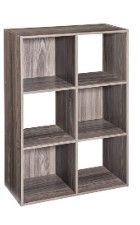 Photo 1 of ***Parts Only***ClosetMaid 4167 Cubeicals Organizer, 9-Cube, Natural Gray & Cubeicals 6 Cube Storage Shelf Organizer Bookshelf Stackable, Vertical or Horizontal, Easy Assembly, Wood, Natural Gray Finish