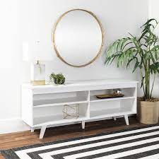 Photo 1 of Walker Edison Simple Contemporary Console Table, 58, White