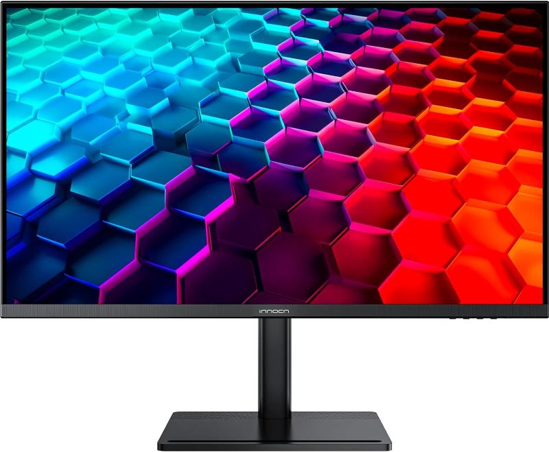 Photo 1 of INNOCN 28" 4K UHD 3840 x 2160 IPS Computer Monitor Built-in Speaker, 93% DCI-P3, HDMI, Display Port, Eye Care, Flicker Free, Height/Tilt Adjustable Stand, PIP/PBP, Black
