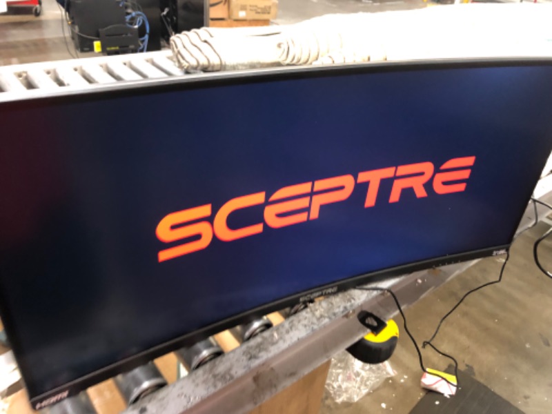 Photo 2 of Sceptre 30-inch Curved Gaming Monitor 21:9 2560x1080 Ultra Wide/ Slim HDMI DisplayPort up to 200Hz Build-in Speakers, Metal Black (C305B-200UN1)
