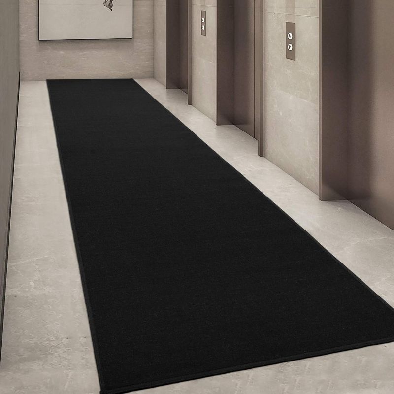 Photo 1 of 2'3 X 8 ' BLACK RUNNER RUG 