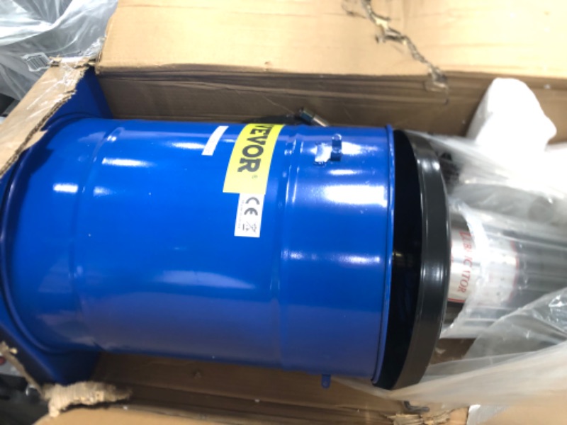 Photo 2 of VEVOR Grease Pump 10 Gallon 40L Air Operated Grease Pump, 1.3L/Min Pneumatic Grease Bucket Pump, 48-52MPa Portable Grease Pump, 80:1 Ratio Oil Bucket Pump, with Pressure Hydraulic Hose, Grease Gun