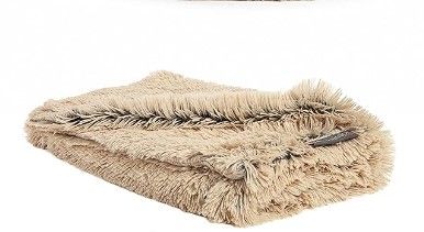 Photo 1 of  Pet Throw Blanket Taupe Small 23" x 23"