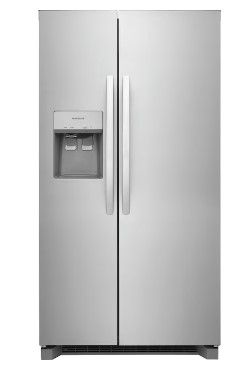Photo 1 of Frigidaire 22.3-cu ft Counter-depth Side-by-Side Refrigerator with Ice Maker (Stainless Steel)
