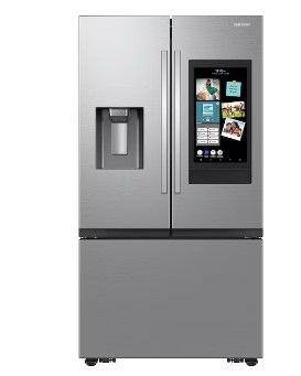 Photo 1 of Samsung Mega Capacity 25-cu ft Counter-depth Smart French Door Refrigerator with Dual Ice Maker (Fingerprint Resistant Stainless Steel) ENERGY STAR

