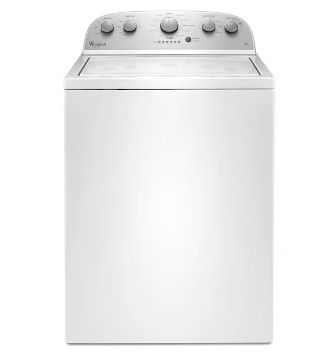 Photo 1 of Whirlpool 3.5-cu ft High Efficiency Agitator Top-Load Washer (White)
