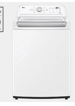 Photo 1 of LG 4.8-cu ft High Efficiency Agitator Top-Load Washer (White) ENERGY STAR
