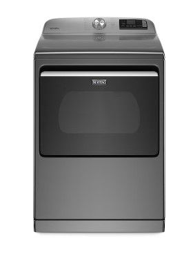 Photo 1 of Maytag Smart Capable 7.4-cu ft Hamper DoorSteam Cycle Smart Gas Dryer (Metallic Slate) ENERGY STAR
