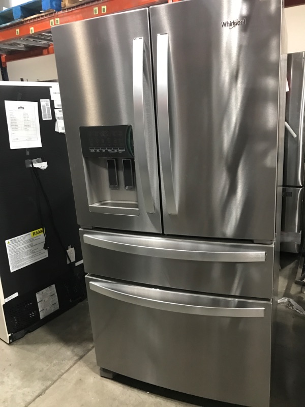 Photo 2 of Whirlpool 24.5-cu ft 4-Door French Door Refrigerator with Ice Maker (Fingerprint Resistant Stainless Steel) ENERGY STAR
