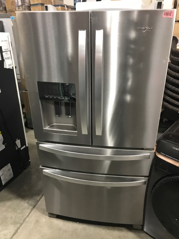 Photo 3 of Whirlpool 24.5-cu ft 4-Door French Door Refrigerator with Ice Maker (Fingerprint Resistant Stainless Steel) ENERGY STAR
