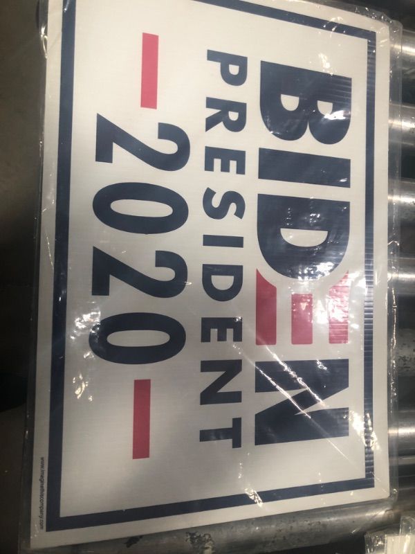 Photo 1 of Imagine This Company YY7125 Yard Sign, Navy, Red