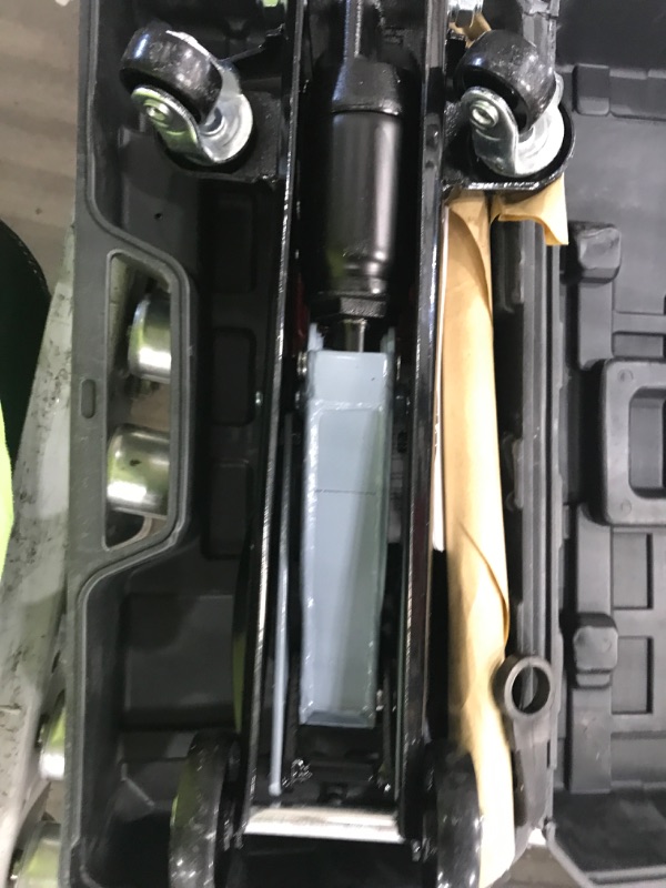 Photo 1 of Pro-LifT F-2315PE Grey Hydraulic Trolley Jack Car Lift with Blow Molded Case-3000 LBS Capacity, 12 Inch Black