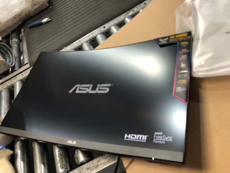 Photo 3 of MISSING POWERCORD**ASUS TUF Gaming 27" 1440P HDR Curved Monitor (VG27WQ1B) 