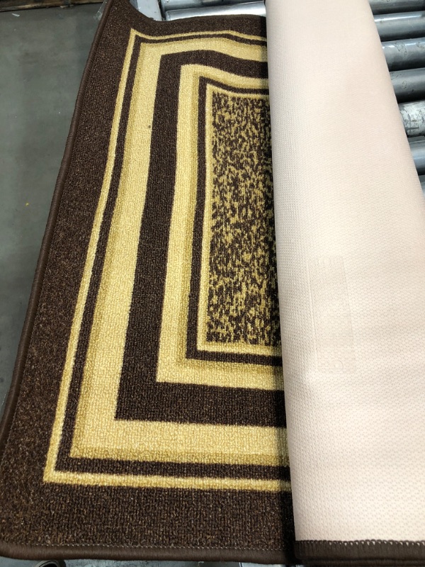 Photo 1 of 2'7"x8' Brown Patterned Runner Rug 