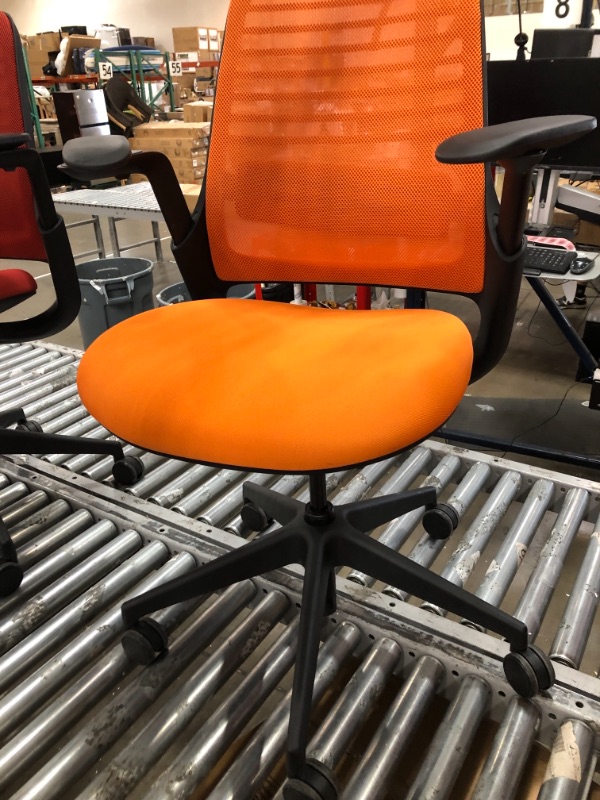 Photo 2 of **SEE NOTES**
Steelcase Series 1 Office Chair - Ergonomic Work Chair with Wheels for Hard Flooring - Helps Support Productivity - Tangerine
