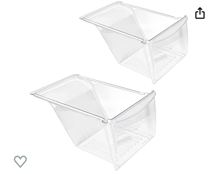 Photo 1 of [2 PACK] UPGRADED 240337103 Crisper Bin Drawer Replacement for Frigidaire Kenmore Refrigerator 
