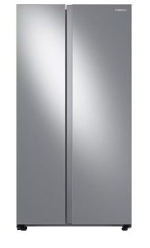 Photo 1 of Samsung 22.6-cu ft Counter-depth Smart Side-by-Side Refrigerator with Ice Maker (Fingerprint Resistant Stainless Steel)